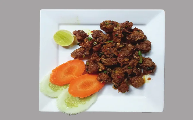 Luiche Chicken Bhuteko
