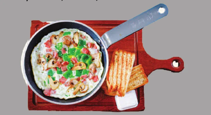 Fluffy Egg with One Pan Omelette