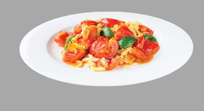 Egg Cooked with Tomato