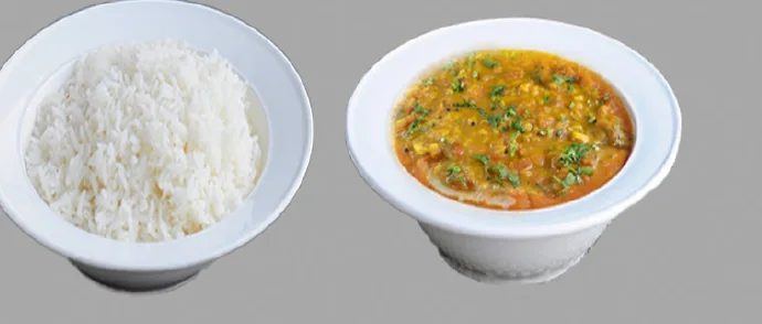Dal Fry with Rice